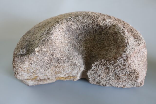 Bee-hive quern fragment from MacDuagh's Hermitage.