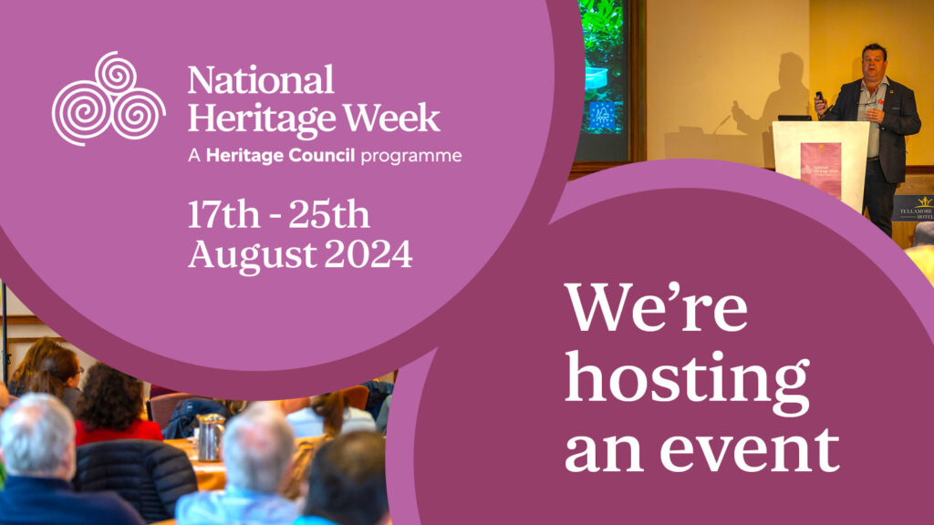 National Heritage Week poster we're hosting an event